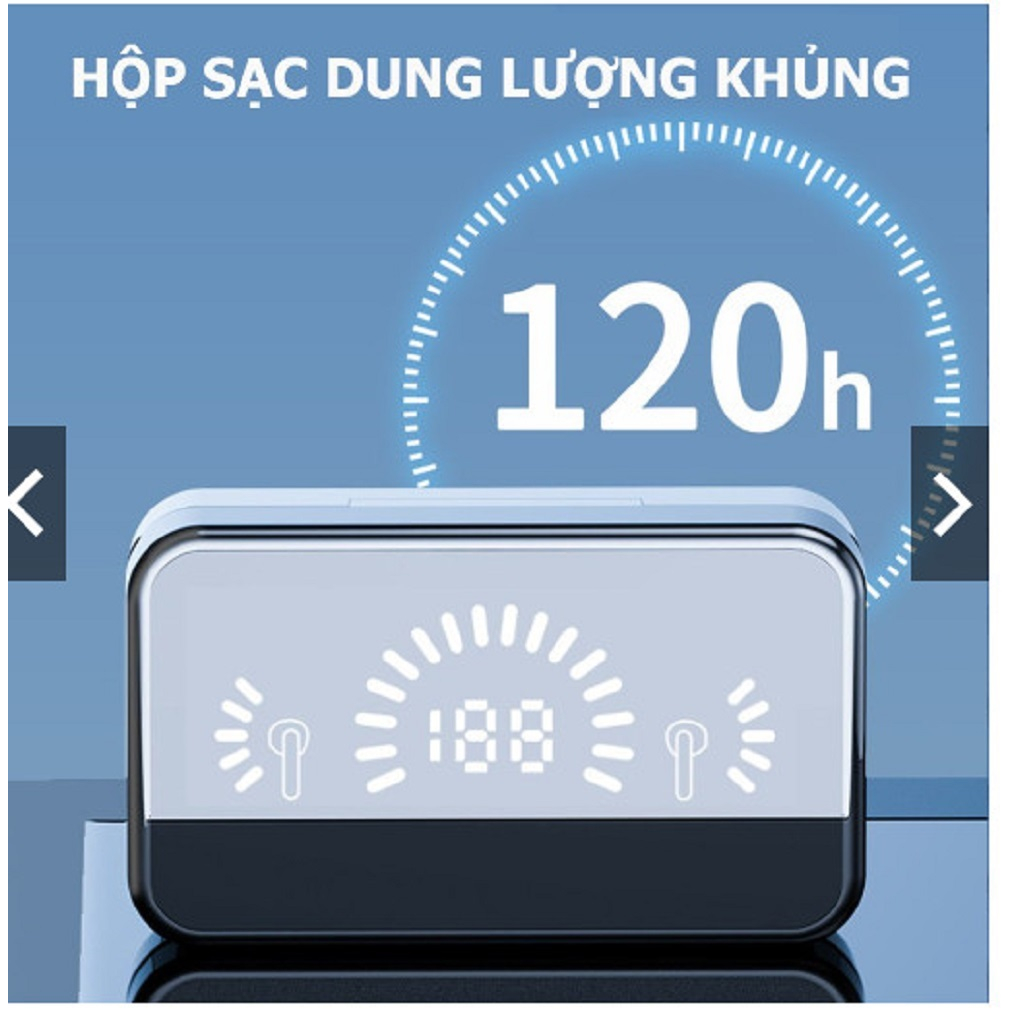 Tai Nghe Không Dây S20 Pro Bluetooth V5.2 - Âm Thanh Hifi 9D Cực Hay Có Micro màn hình LED chống thấm nước,Pin Trâu