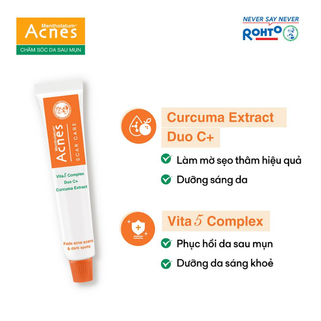 Kem mờ thâm, liền sẹo do mụn Acnes Scar Care tuýp gel 12g cho da dầu, da hỗn hợp cả nam và nữ
