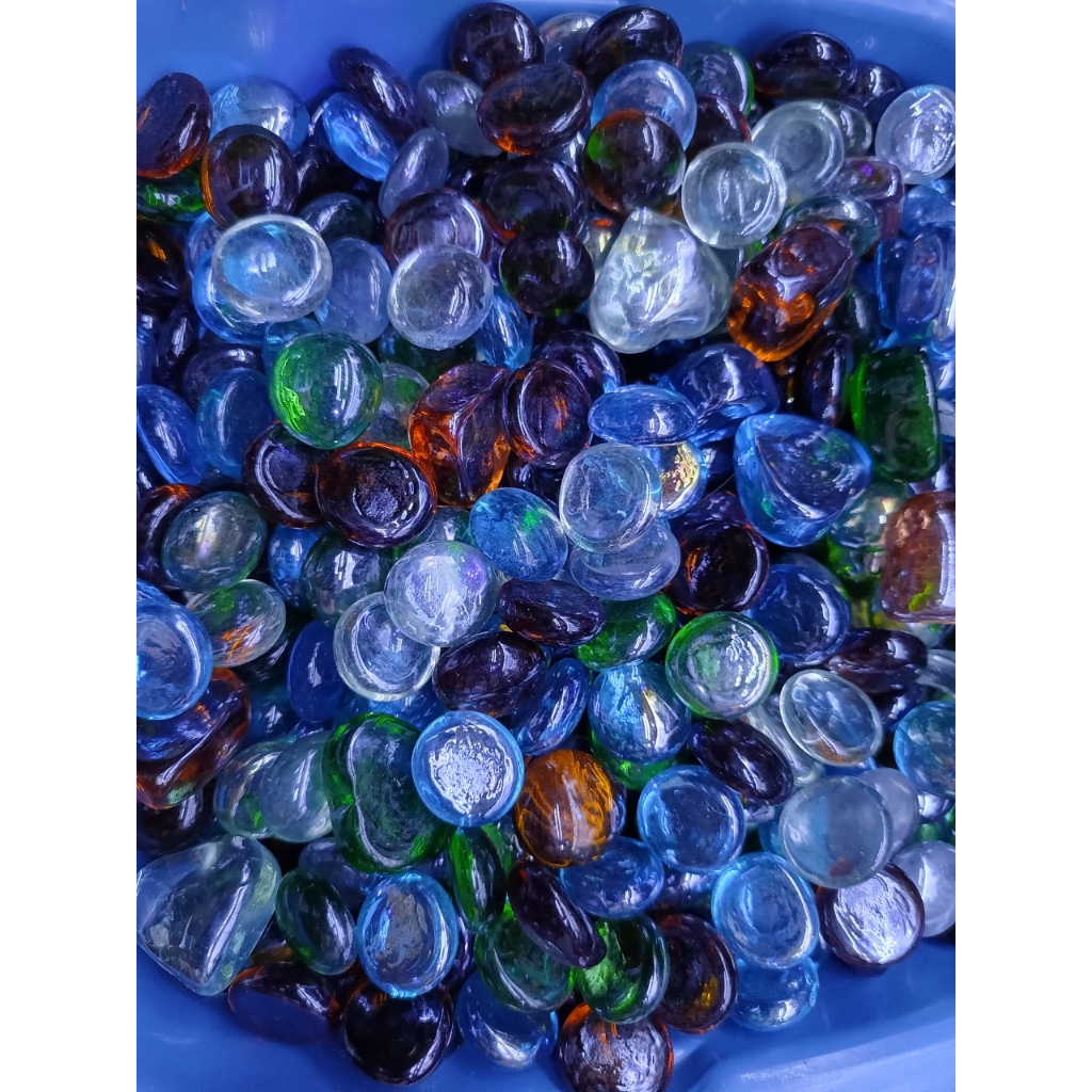 10 viên Sỏi thủy tinh trang trí decor bể cá bể, tiểu cảnh