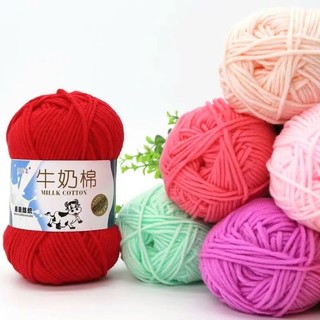  Len milk cotton mác bò sữa_Len milk bò 50g màu 51_91 