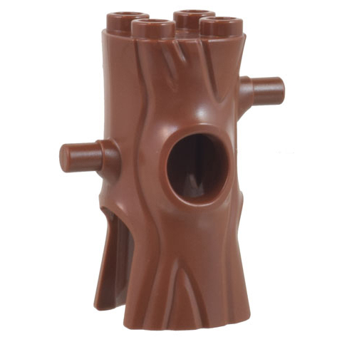 1x New Genuine LEGO Reddish Brown Minifigure, Headgear Head Cover, Costume Tree Trunk