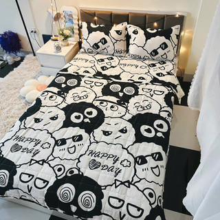 Chăn hè cotton poly trần bông trắng 3 lớp