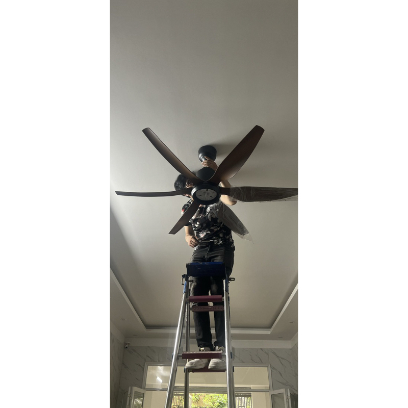 Quạt trần đèn cao cấp 6 cánh ASIA QT12 - Sải cánh 1370
