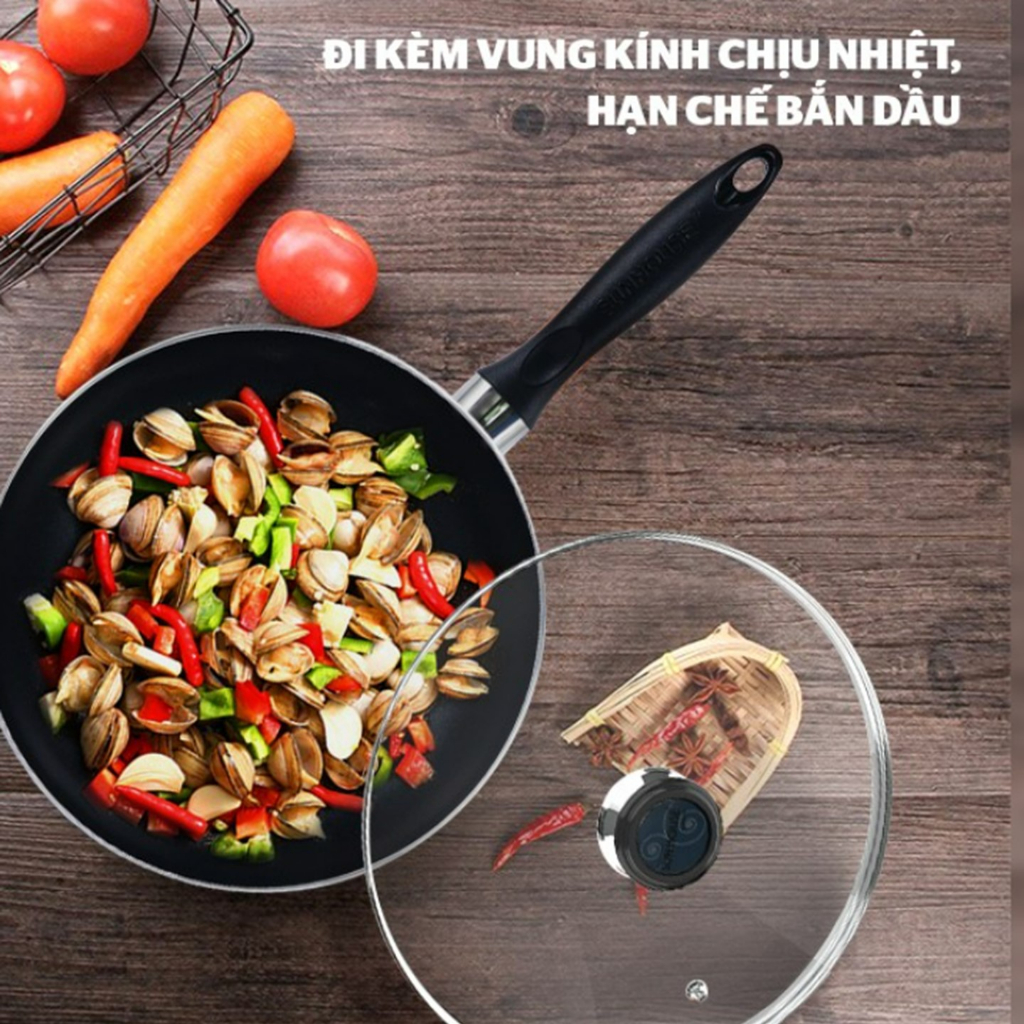 Chảo chống dính sâu SUNHOUSE SHS26K CHÍNH HÃNG