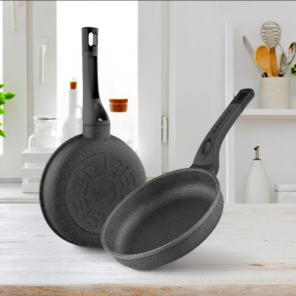 Chảo Đá Chống Dính KHÔNG TỪ SUNHOUSE Size 18-30cm SBD 18-30