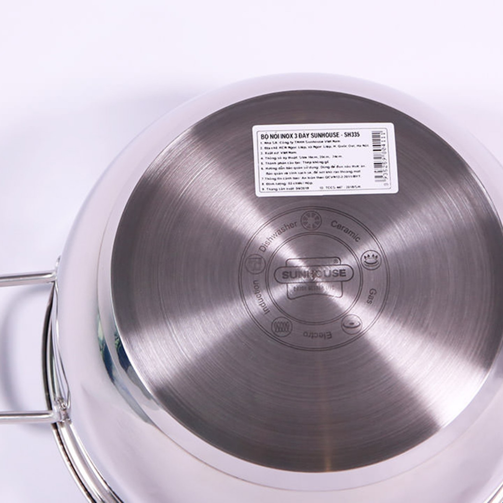 Sunhouse chính hãng Bộ nồi  anod Sunhouse SH335