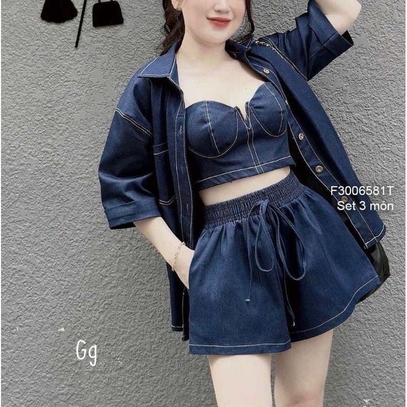 SET VÁY 3 MÓN kèm ÁO KHOÁC GÂN BG239202