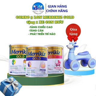 Sữa Bột Merrikiz Newborn, Baby, Pedia, KaoIQ 900g