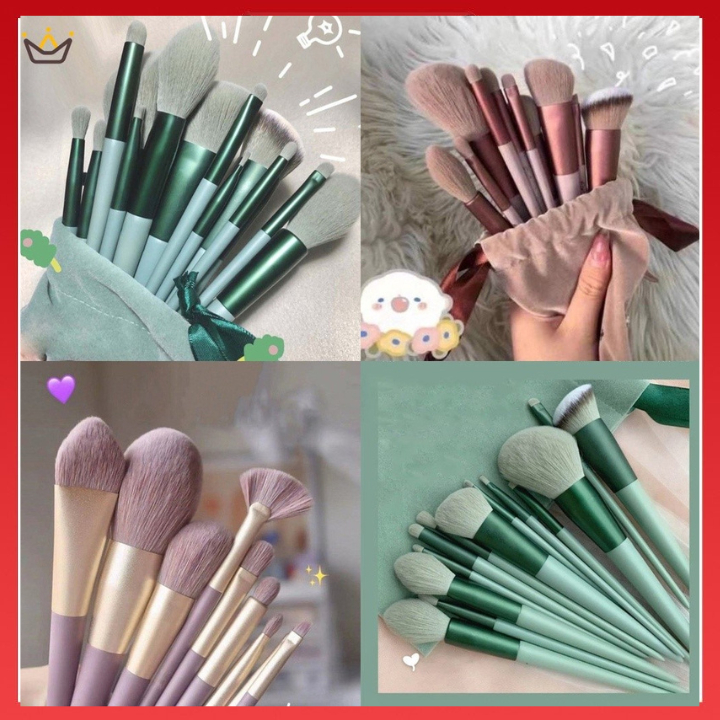 Bộ cọ trang điểm 13 món, cọ trang điểm nội địa trung siêu hot makeup cá nhân chuyên nghiệp A19 - Sammi beaut
