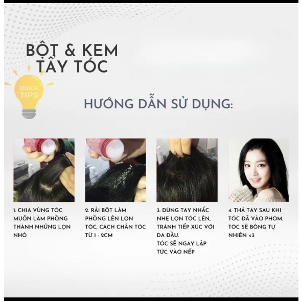 Bột phồng chân tóc HÌNH THẬT