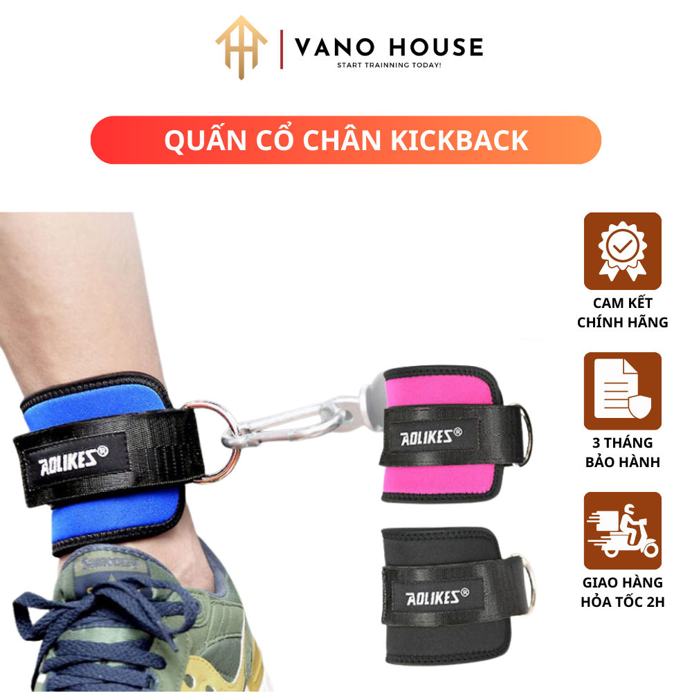 Quấn Cổ Chân Tập Gym Kickback , Tập Chân Mông Với Cáp Phụ Kiện Aolikes AL7129