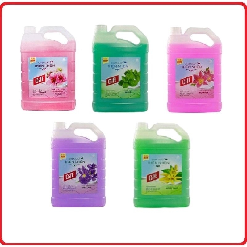 Nước lau sàn Gift 3.8kg  Hương hoa thiên nhiên
