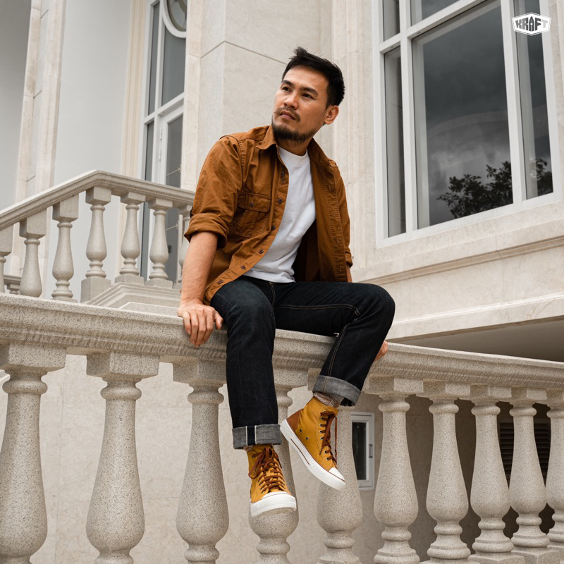 KRAFT SHiRT - Áo Sơ Mi Kraft - Áo sơ mi Kaki phối da - workwear Style