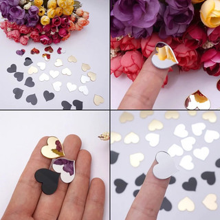 Mica gương hình trái tim, dày 3mm, nhiều kích thước