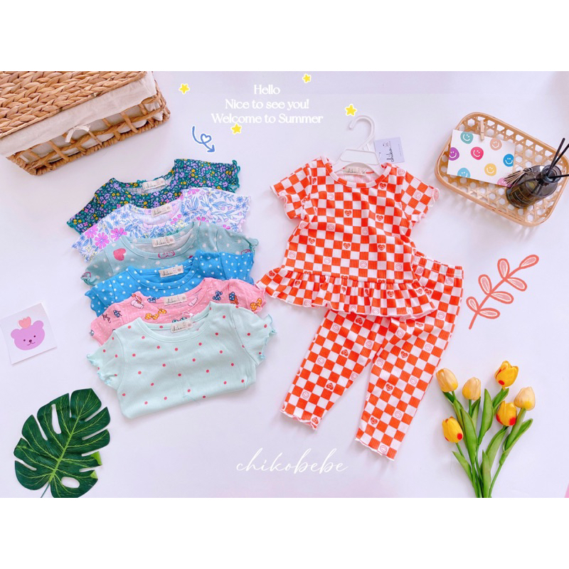 (7-19kg) Len tăm áo cộc quần dài ngố