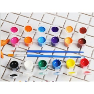 10 vỉ màu nước 12 màu.Màu arylic 3ml. vẽ lên gỗ.vải