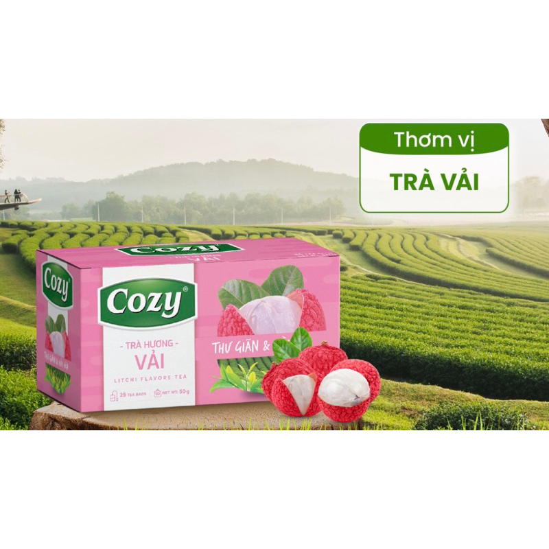 Trà Đào Cozy Túi Lọc 50gr/25 tép