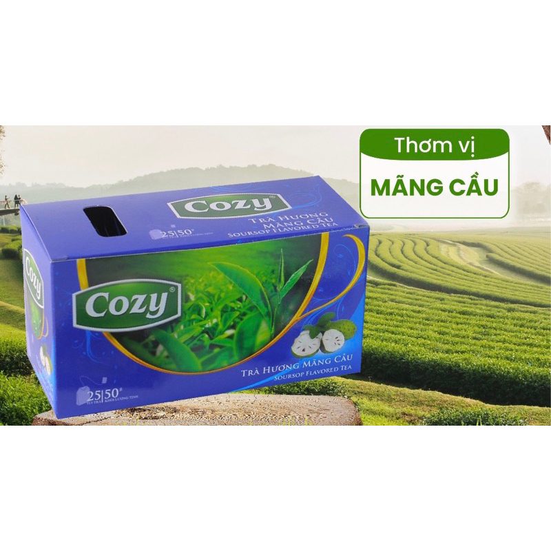 Trà Đào Cozy Túi Lọc 50gr/25 tép
