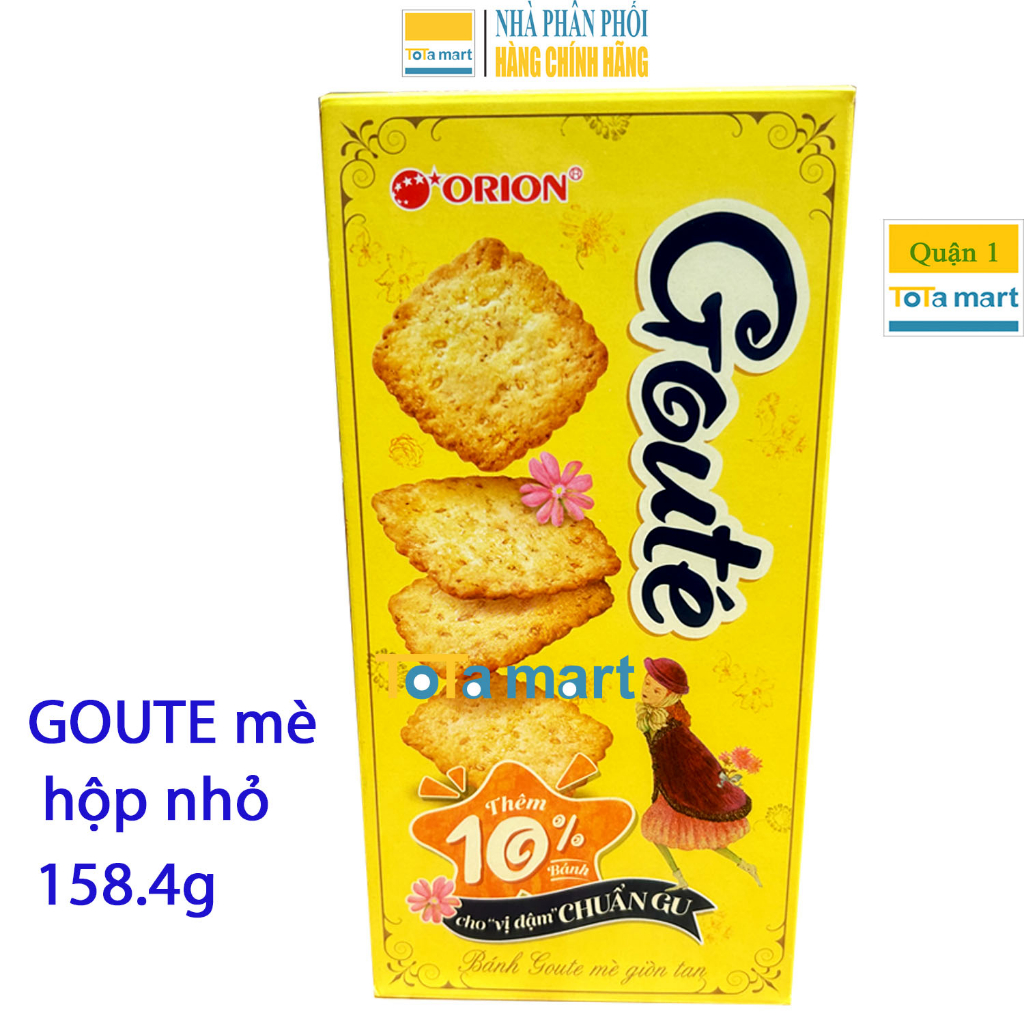 Bánh GOUTE mè / hạt dinh dưỡng hộp lớn 8 gói, hộp nhỏ 4 gói. Đã hết CTKM +2.