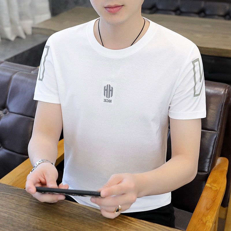 Áo thun nam áo phông nam tay ngắn cổ tròn chất đẹp cotton thun lanh co giãn thoải mái 4 mùa aothun_vakas