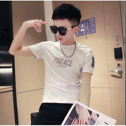 Áo thun hè tay ngắn cổ tròn,áo nam chat vải thoáng mát mềm min 2 mầu trăng đen 89 store