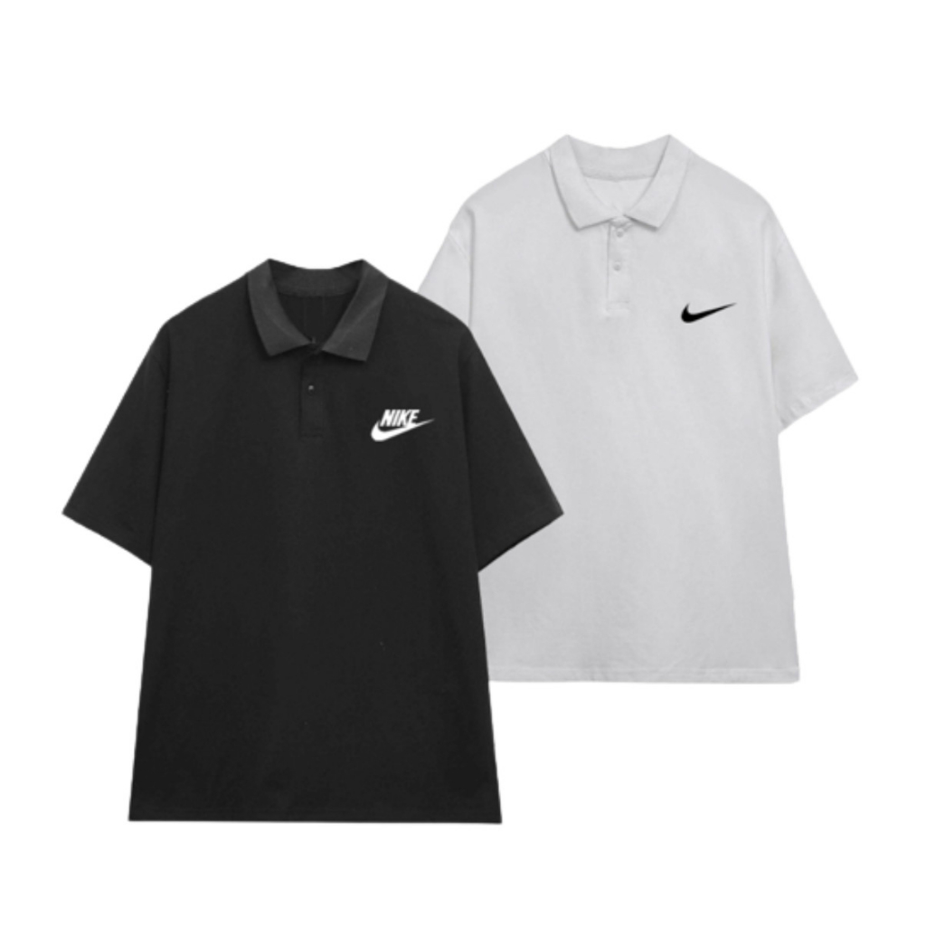 Áo Polo Nike Nam Nữ Form Rộng Cổ Đẹp, Áo Thun Nam Nữ Chất Cotton Co Giãn 4 Chiều Chống Nhăn, Form Như HÌnh Latizia.vn