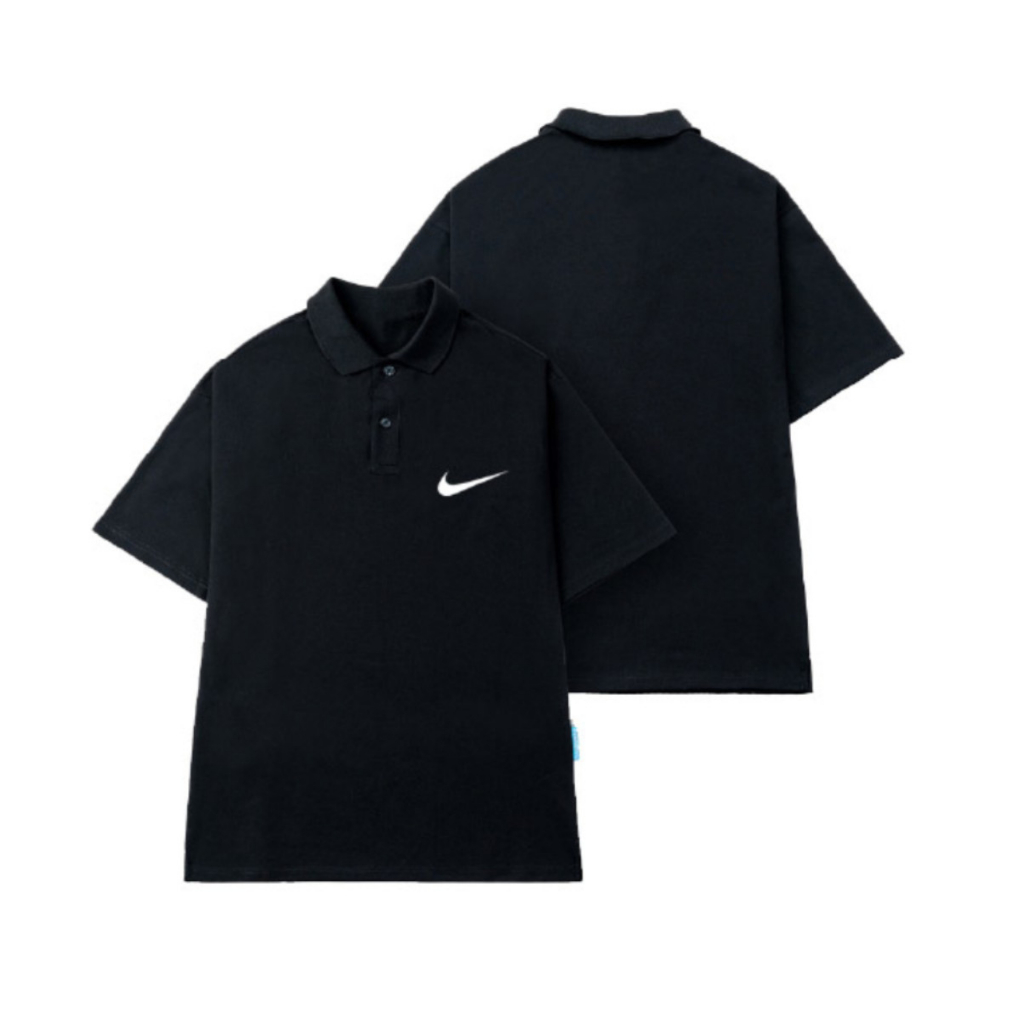 Áo Polo Nike Nam Nữ Form Rộng Cổ Đẹp, Áo Thun Nam Nữ Chất Cotton Co Giãn 4 Chiều Chống Nhăn, Form Như HÌnh Latizia.vn