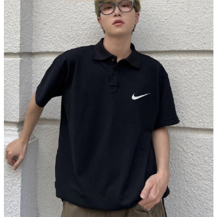 Áo Polo Nike Nam Nữ Form Rộng Cổ Đẹp, Áo Thun Nam Nữ Chất Cotton Co Giãn 4 Chiều Chống Nhăn, Form Như HÌnh Latizia.vn
