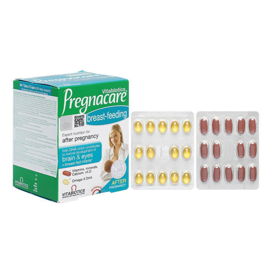 Bác Sĩ Cung Bộ Đôi Canxi Vitamin Tổng Hợp Sau Sinh Pregnacare Breast Feeding - Bổ Sung Canxi Hữu Cơ, Vitamin, DHA