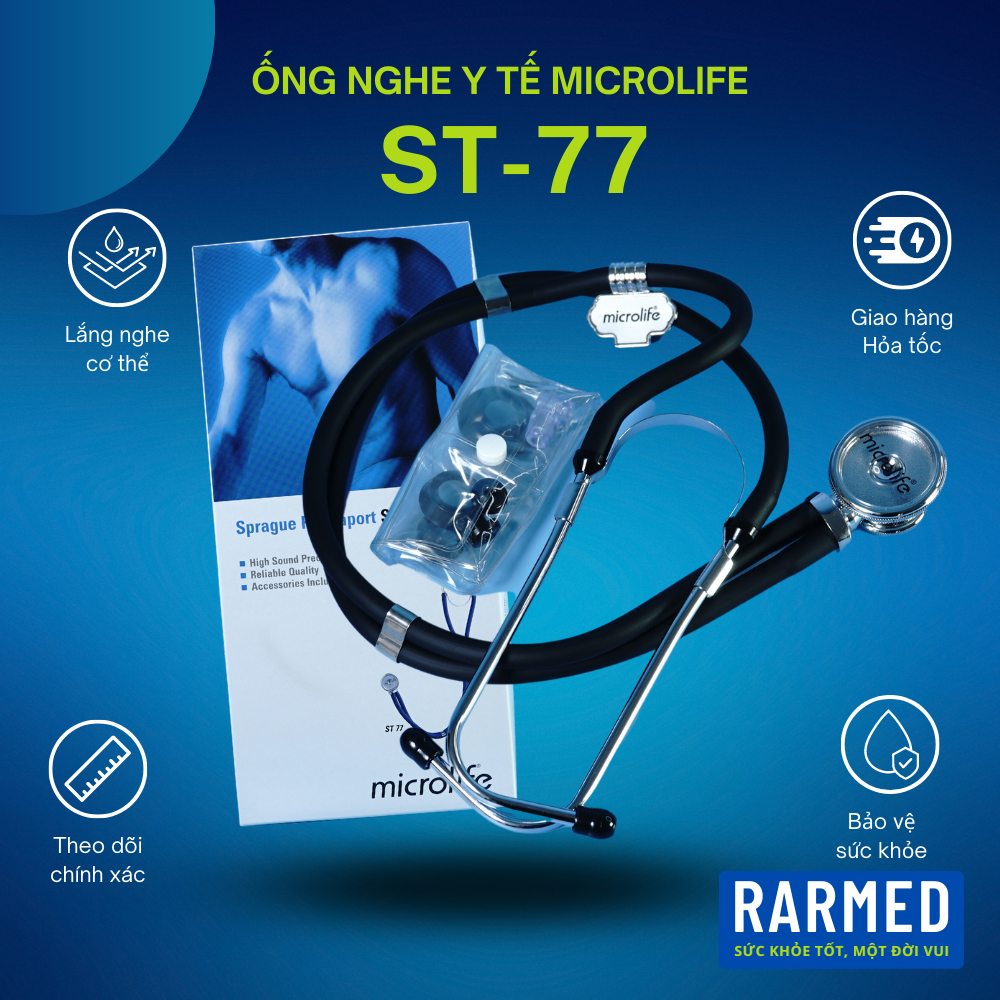 Ống nghe y tế, nhịp tim Microlife ST-77 cho bác sĩ, y tá