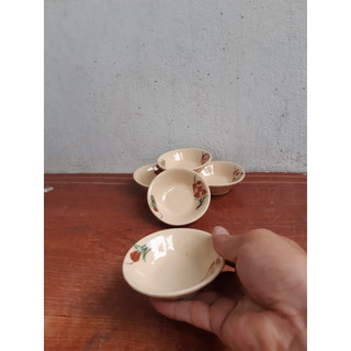 chén gốm vẽ hoa, chén bèo lán 30 cái