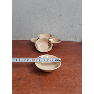 chén gốm vẽ hoa, chén bèo lán 30 cái