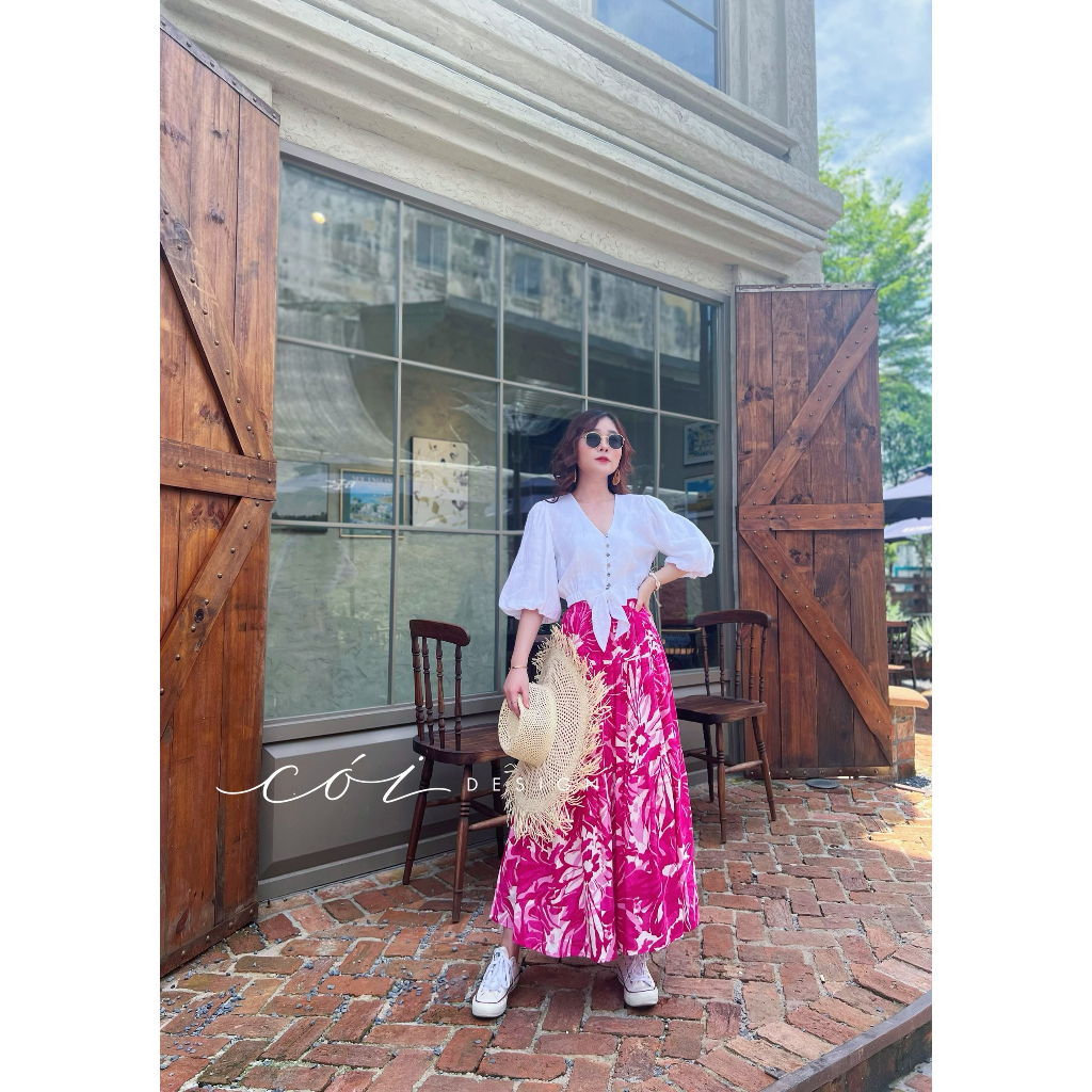 Chân Váy Tầng Linen Cói Design