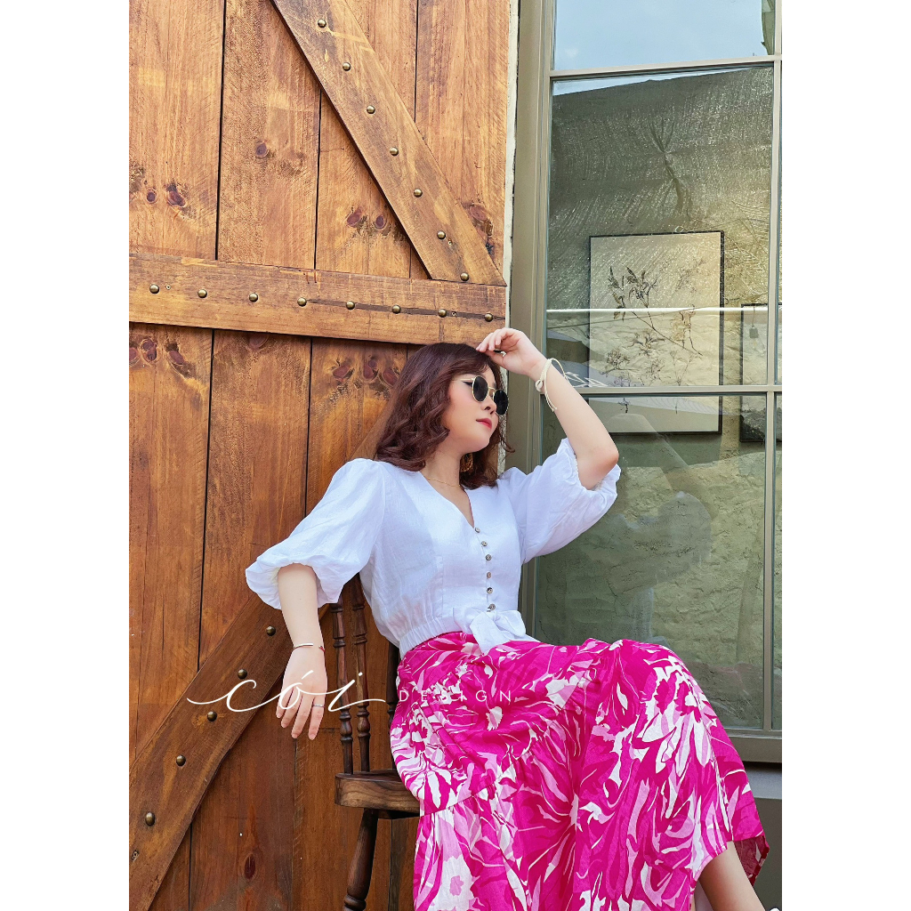 Chân Váy Tầng Linen Cói Design