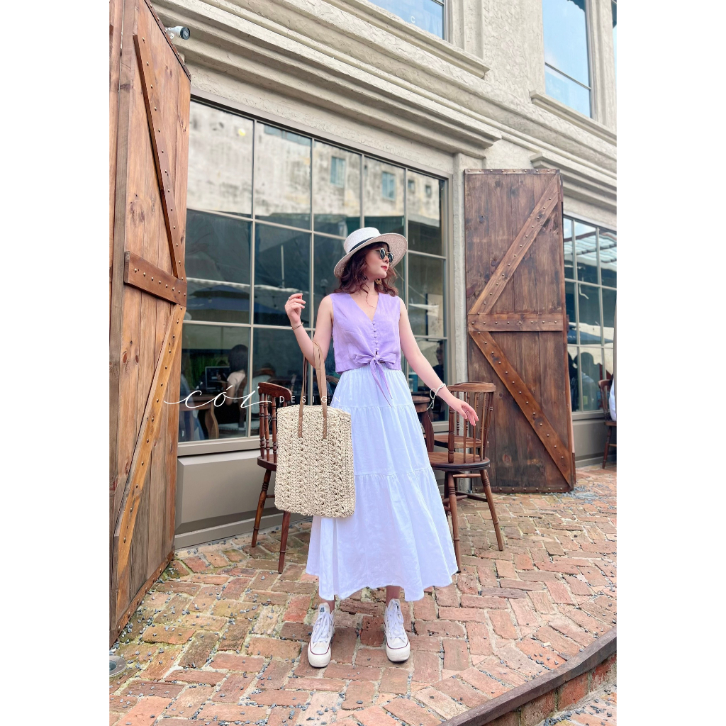 Chân Váy Tầng Linen Cói Design