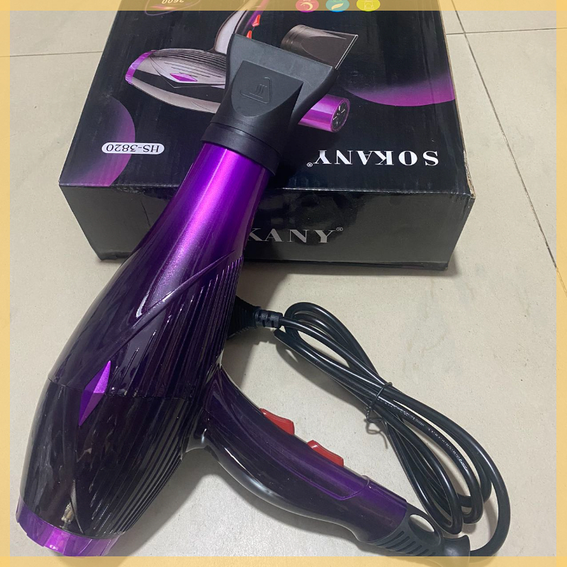 Máy Sấy Tóc Cao Cấp SOKANY 3820 - Máy Sấy Chuyên Dụng, Công Suất 2600W