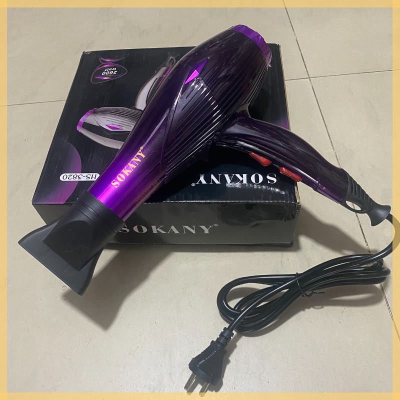 Máy Sấy Tóc Cao Cấp SOKANY 3820 - Máy Sấy Chuyên Dụng, Công Suất 2600W