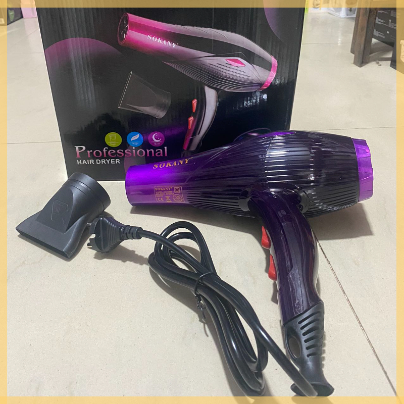 Máy Sấy Tóc Cao Cấp SOKANY 3820 - Máy Sấy Chuyên Dụng, Công Suất 2600W