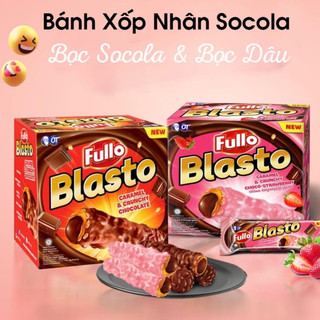 Bánh quế fullo blasto phủ socola 270g hộp 15pcs x 18g
