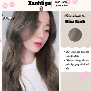 Nhuộm tóc màu nâu lạnh+tặng kèm trợ dưỡng - Ngọc Khuê Shop - Xanh Liga