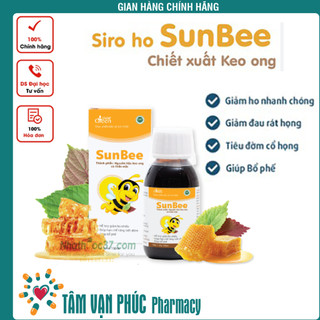 Sunbee siro ho từ keo ong và thảo mộc giúp giảm ho đờm, ho khan, khản