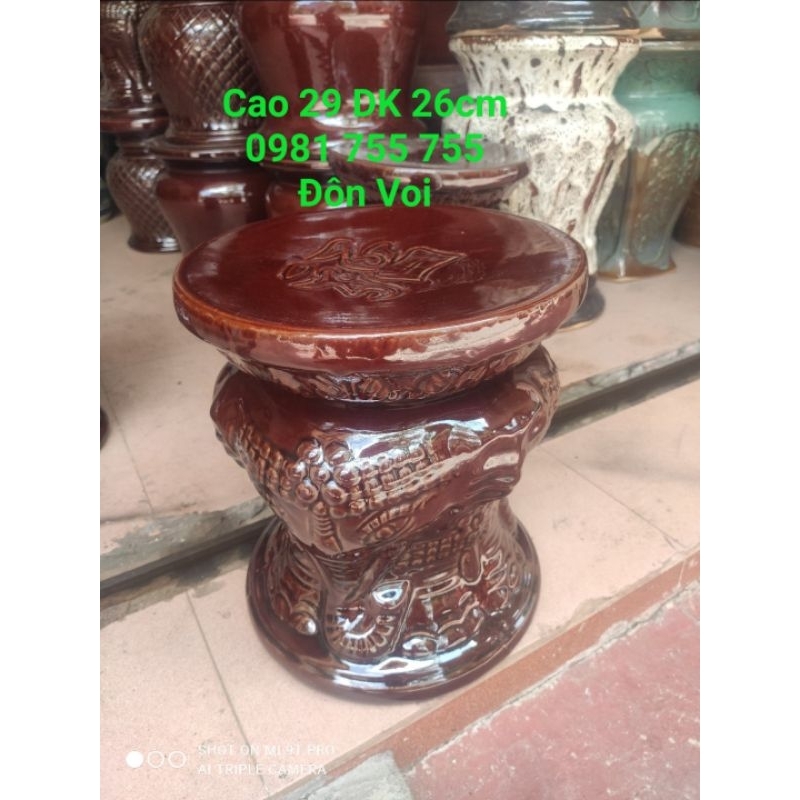 Đôn Kê Chậu Gốm Sứ Bát Tràng,Kệ trang trí chậu cây