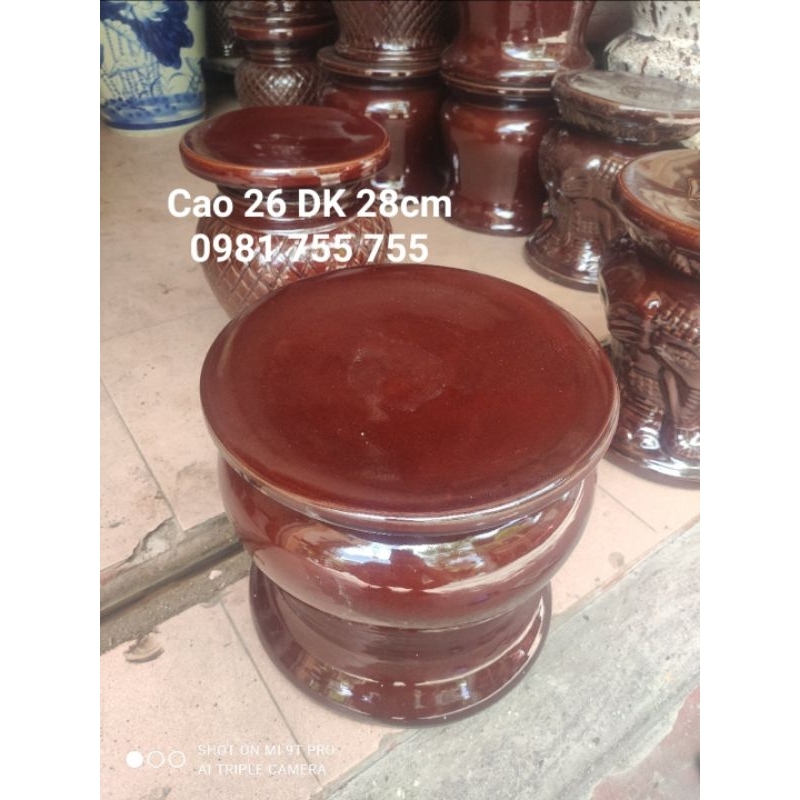 Đôn Kê Chậu Gốm Sứ Bát Tràng,Kệ trang trí chậu cây