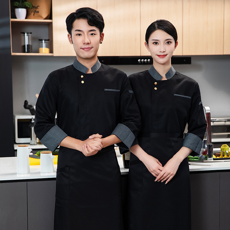 Áo bếp,đồng phục bếp dài tay nhà hàng,khách sạn