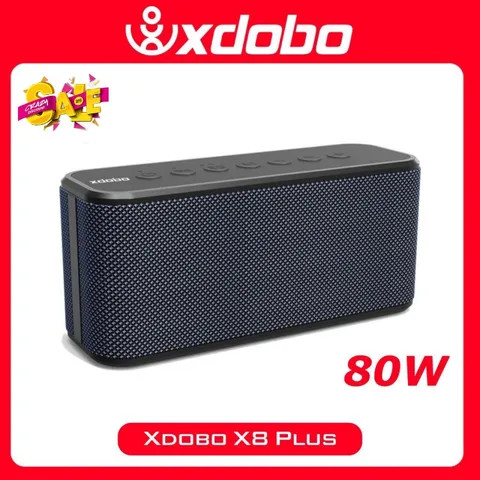 Loa Bluetooth 5.0 Xdobo X8 Plus_GHÉP ĐÔI 2 LOA Công Suất 80W (80WX2), Chống nước IPX5, Hỗ Trợ Thẻ TF, AUX