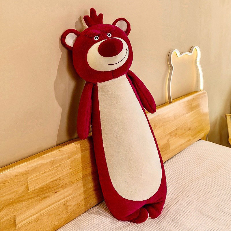 Gối ôm gấu dâu lotso mẫu mới, gối ôm cho bé, gối ôm ngủ  đáng yêu cao cấp hàng nhập khẩu đủ size 70cm  1m1  1m3