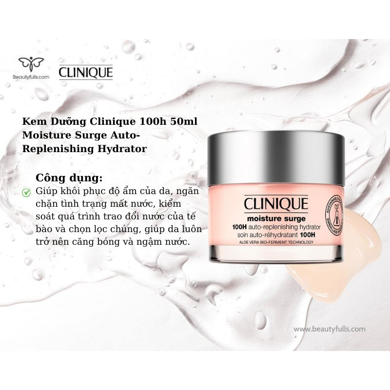 Kem dưỡng ẩm Clinique Moisture Surge 100H