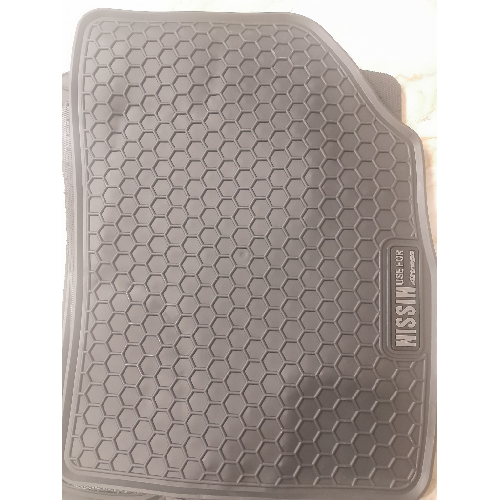 Thảm Sàn, Thảm Lót Sàn Cao Su Nissin Đúc Vân Tổ Ong Chuẩn Form Xe Missubishi Attrage
