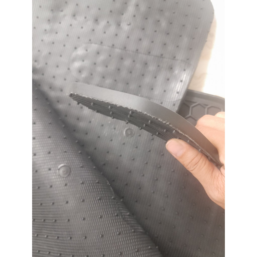 Thảm Sàn, Thảm Lót Sàn Cao Su Nissin Đúc Vân Tổ Ong Chuẩn Form Xe Missubishi Attrage