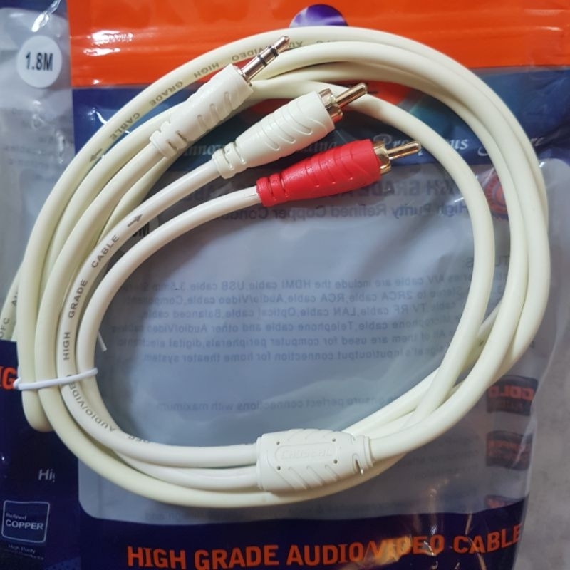 Dây AV ra 3.5 dài 1m8
